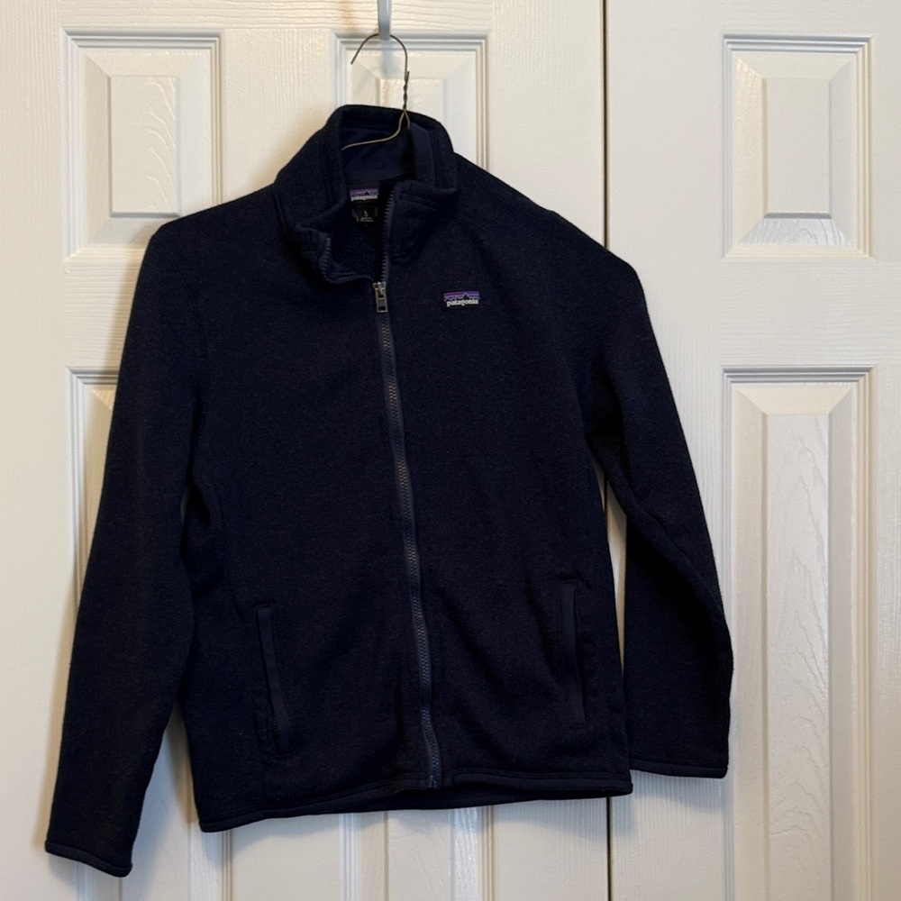 Patagonia Navy Full-Zip Fleece Jacket - better sweater
